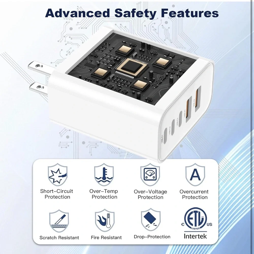 60W PD 3.0 Fast Charge USB Charger